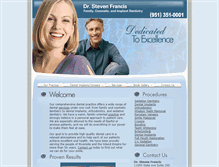 Tablet Screenshot of drfrancis.com